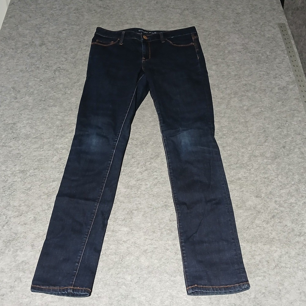 Banana Republic Women's Straight Leg slim fit Dark Blue Jeans